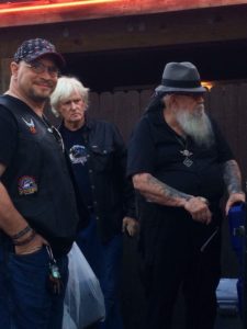 Dustin, Ed Youngin and David Allan Coe at Iron Horse Saloon Daytona Beach, Florida
